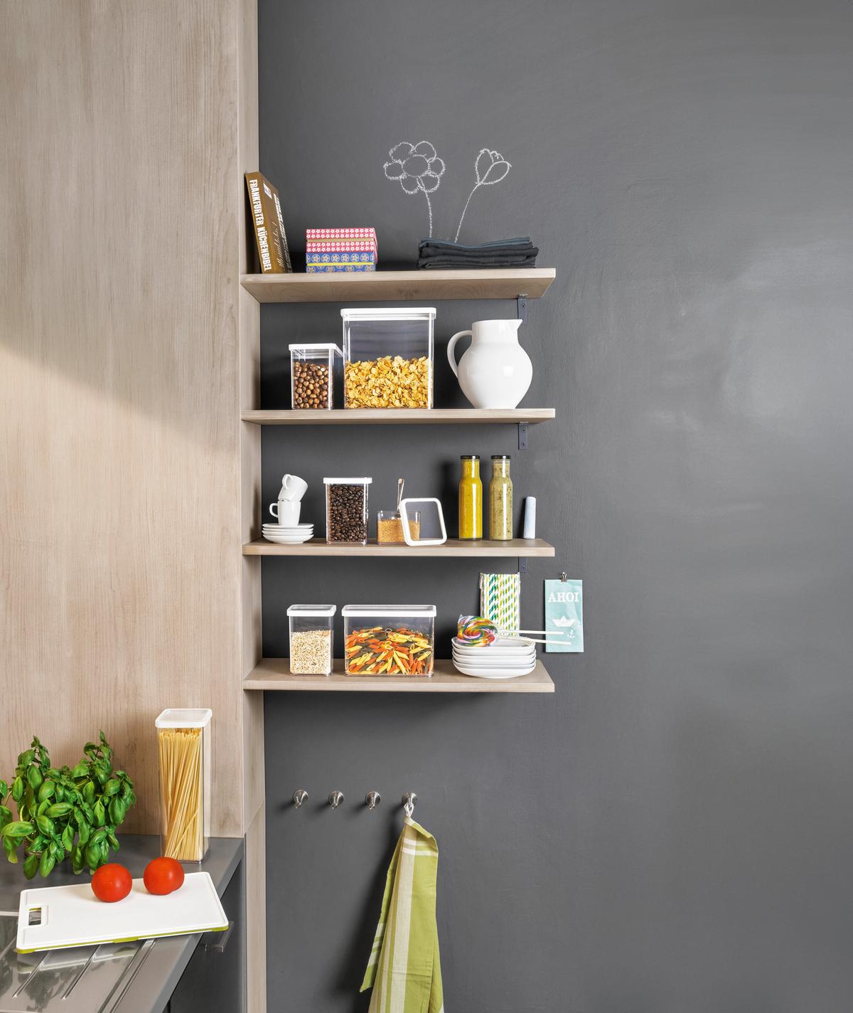 Vorratsdosenset Transparent 5-Teilig - Transparent, Basics, Kunststoff - Rotho