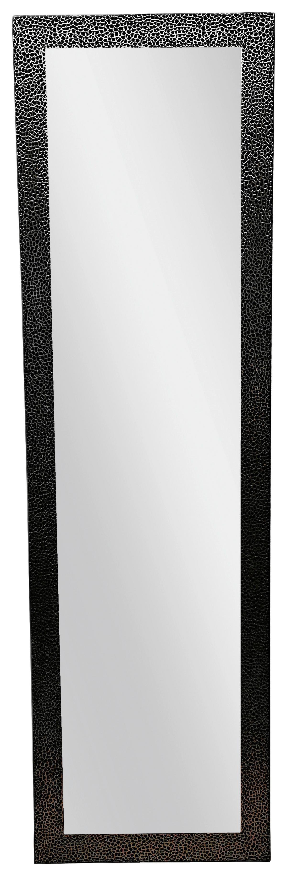 Tükör Polly - fekete/rézszínű, Modern, műanyag/Üveg (54/184/3cm)