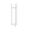 Blumenständer Aluminium Weiß BxHxT: 23x90x23 cm - Weiß, Basics, Metall (23/90/23cm)