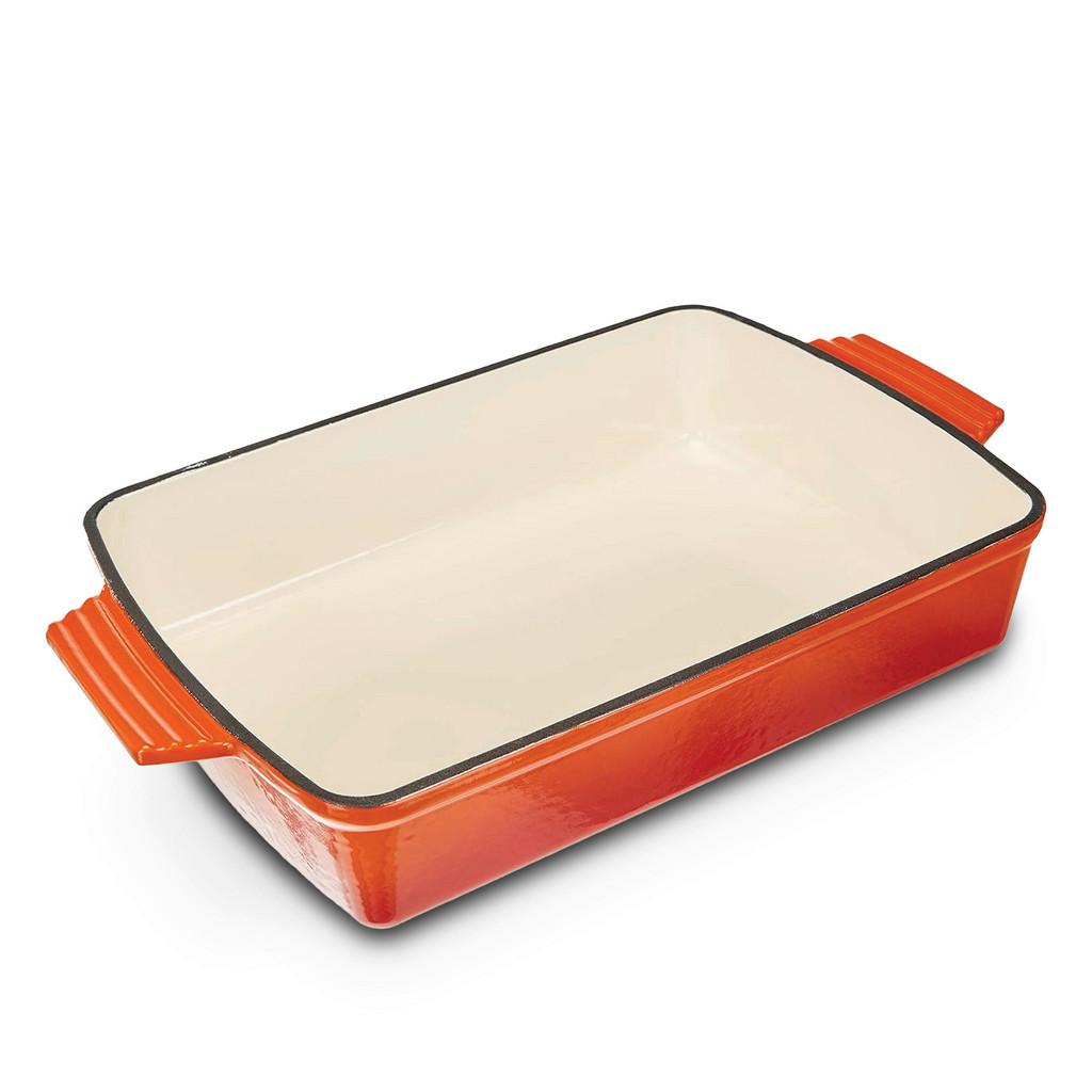 Auflaufform Orange Shadow Orange, L/B/H: 39x23x6,8cm