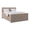 Boxspringbett Elio Beige 180x200 cm H3 - Beige/Schwarz, ROMANTIK / LANDHAUS, Textil (180/200cm) - James Wood