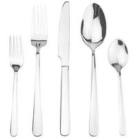Sada príborov 60-dielna, pre 12 osôb - farba ušľachtilej ocele, Modern, kov - Mömax