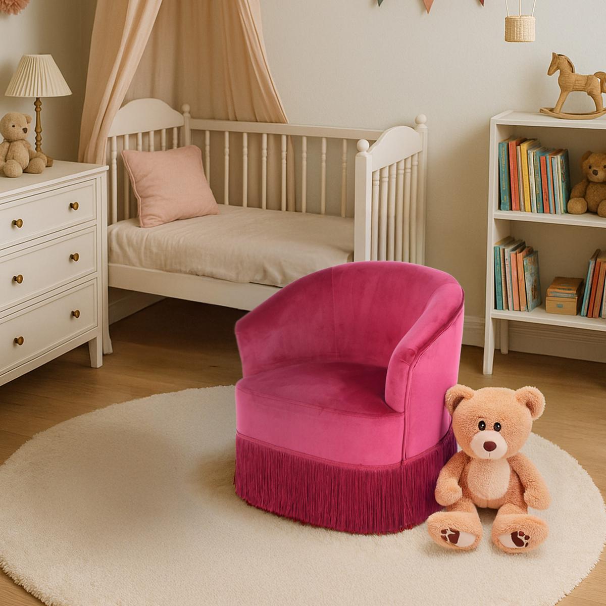 Gyerekfotel Alfred 200 - bordó, Design, textil (48/50/42cm) - Kayoom