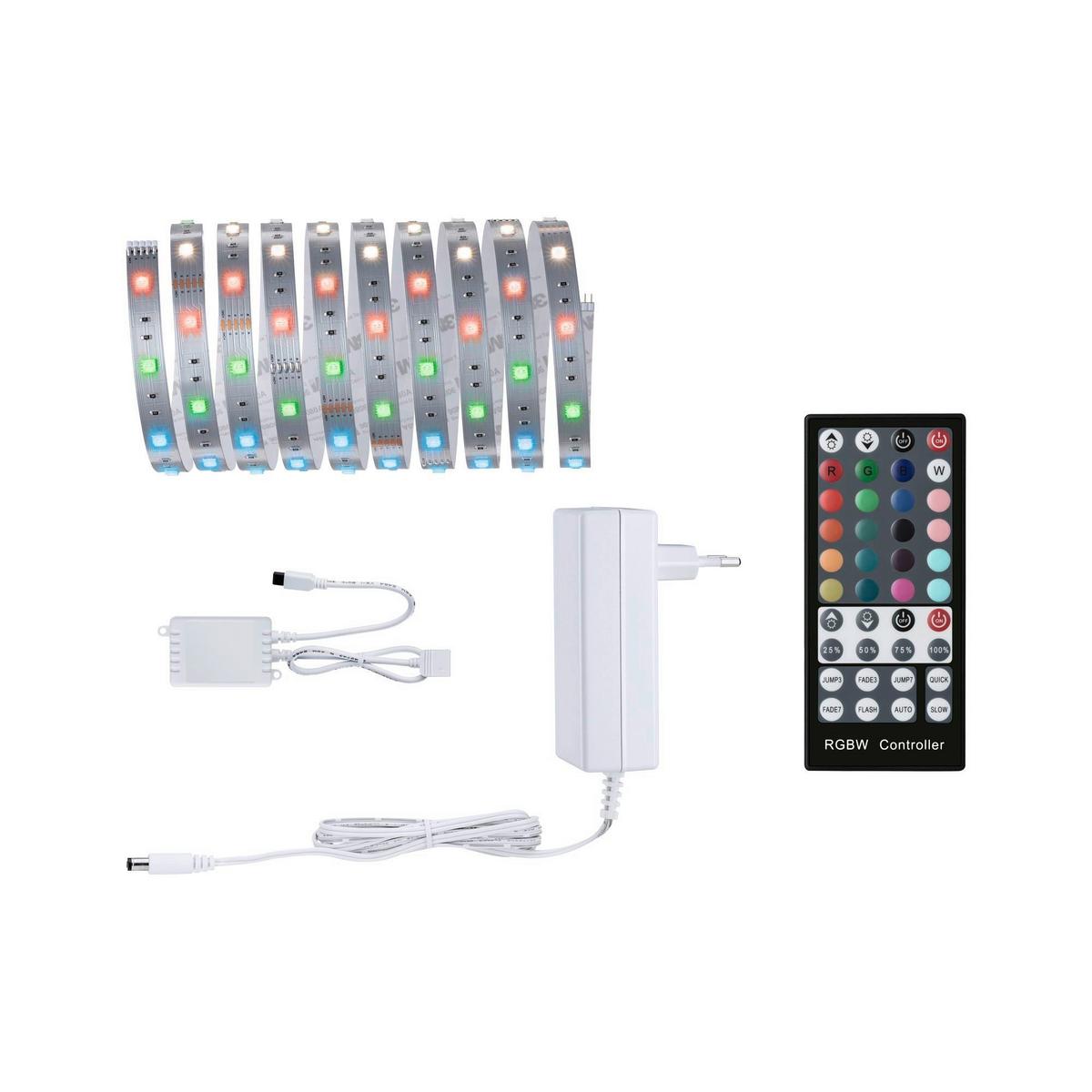 Led-streifen Farbwechsler L: 3 M Fernbedienung, Dimmbar - Silberfarben, Basics, Kunststoff (301/0,3cm) - Paulmann