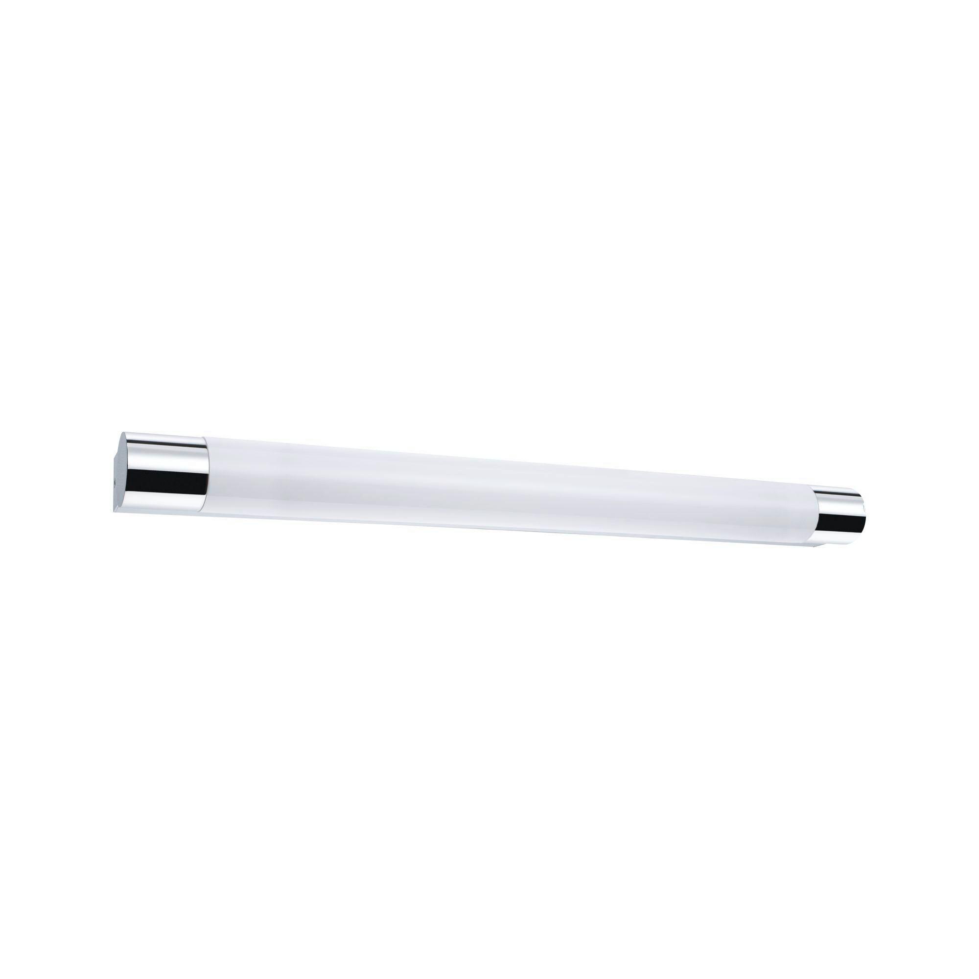 Led-wandleuchte 1-flammig Länglich Chromfarben/weiß - Chromfarben/Weiß, Basics, Kunststoff/Metall (6,0cm) - Paulmann