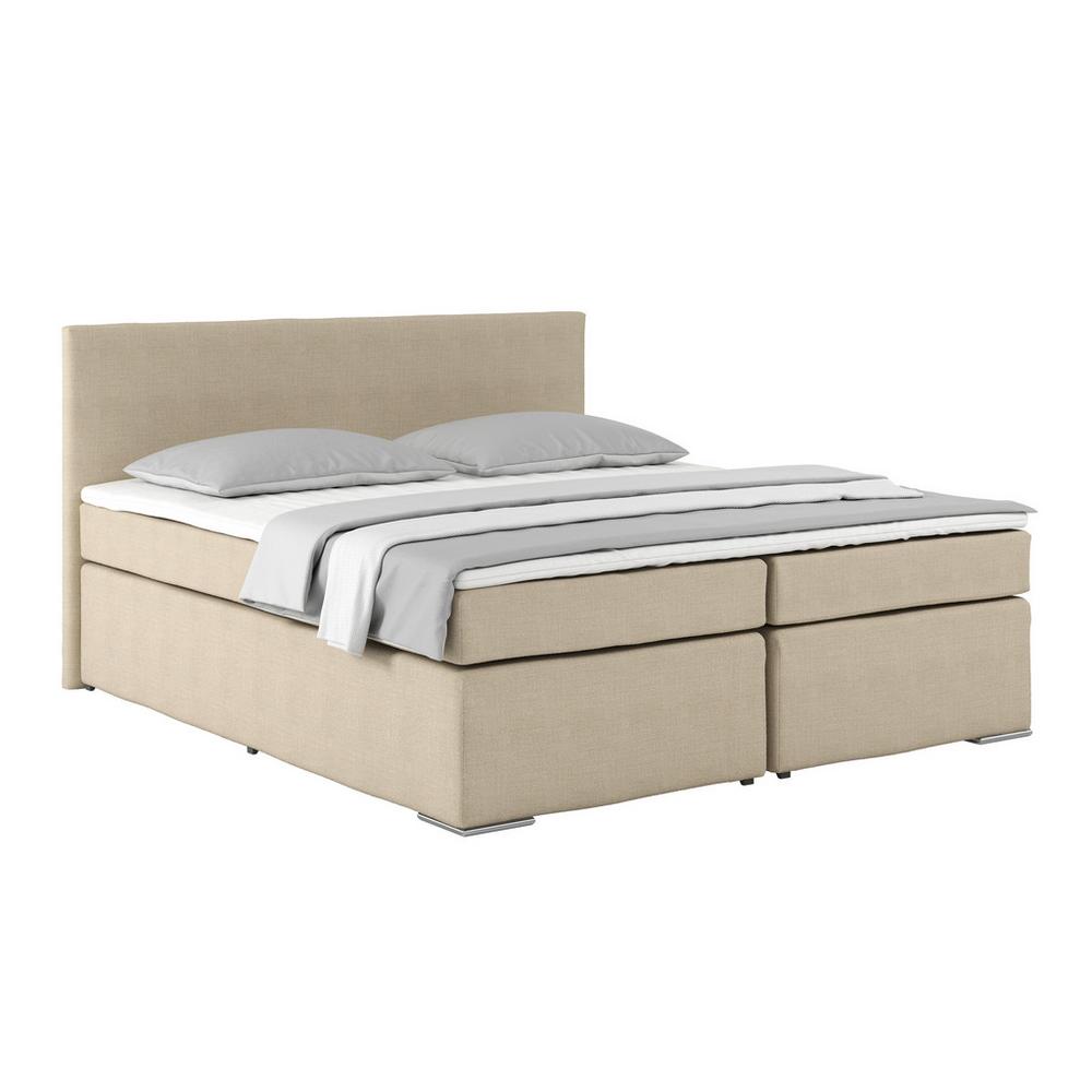 Manželská posteľ NERO, 180x200 cm, béžová