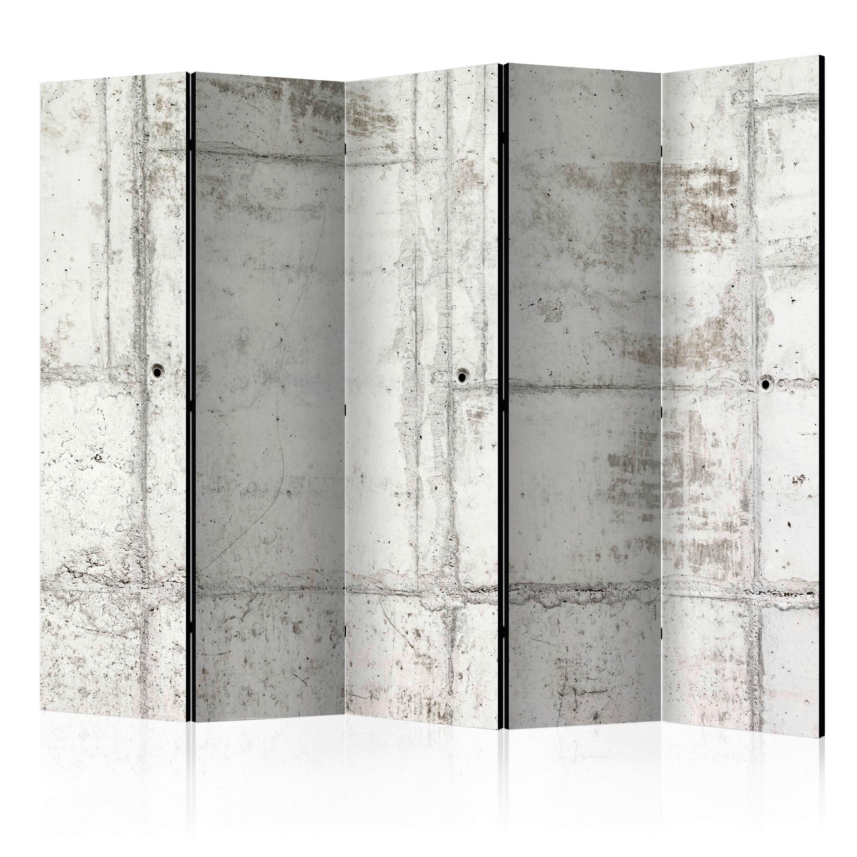 Paravent Weiß Hellgrau B: 225 cm