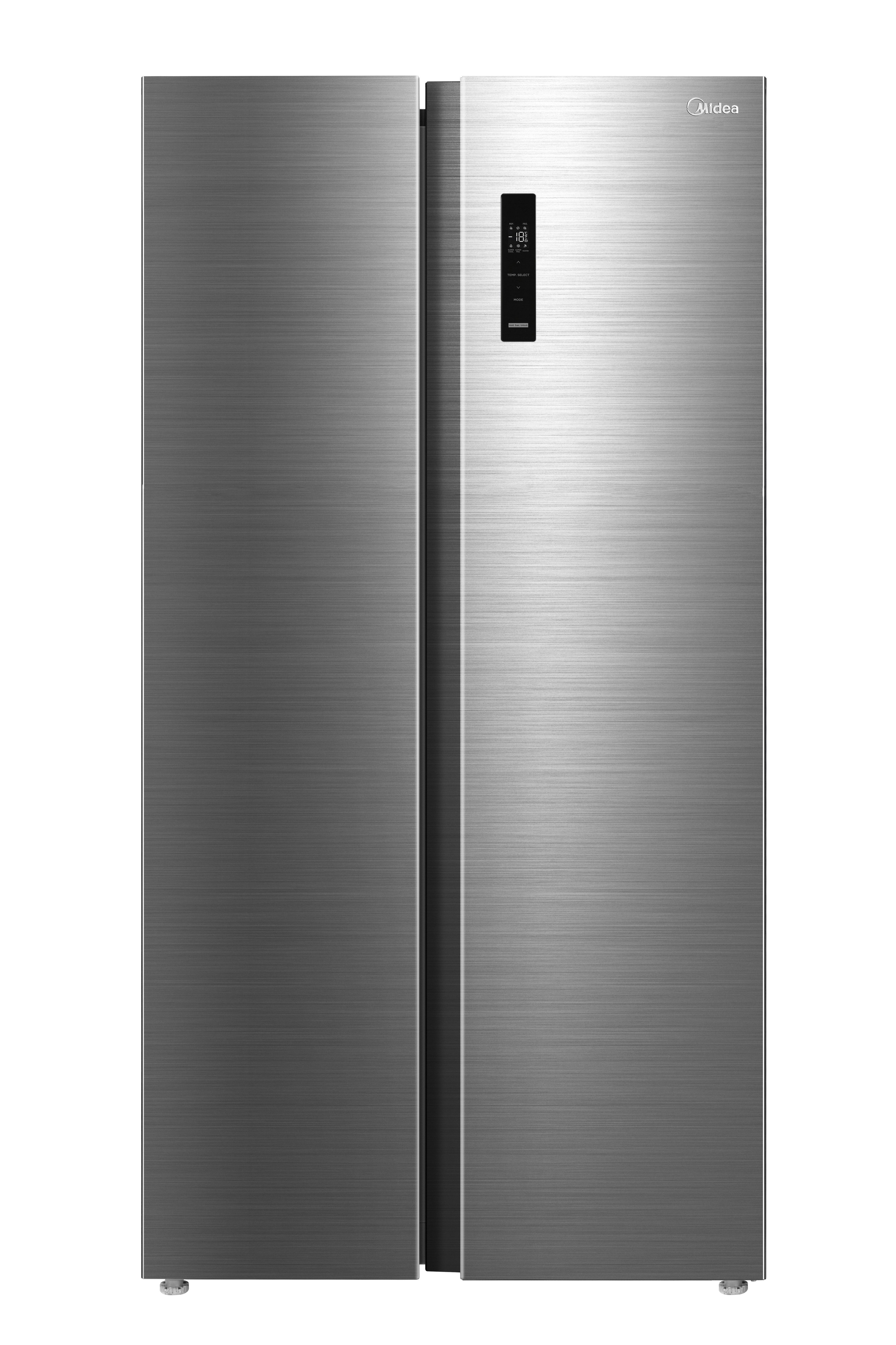 Side-By-Side Side-by-Side Mdrs710fgd46 - Edelstahlfarben/Weiß, Basics, Kunststoff/Metall (89.7/176.5/70.6cm) - Midea