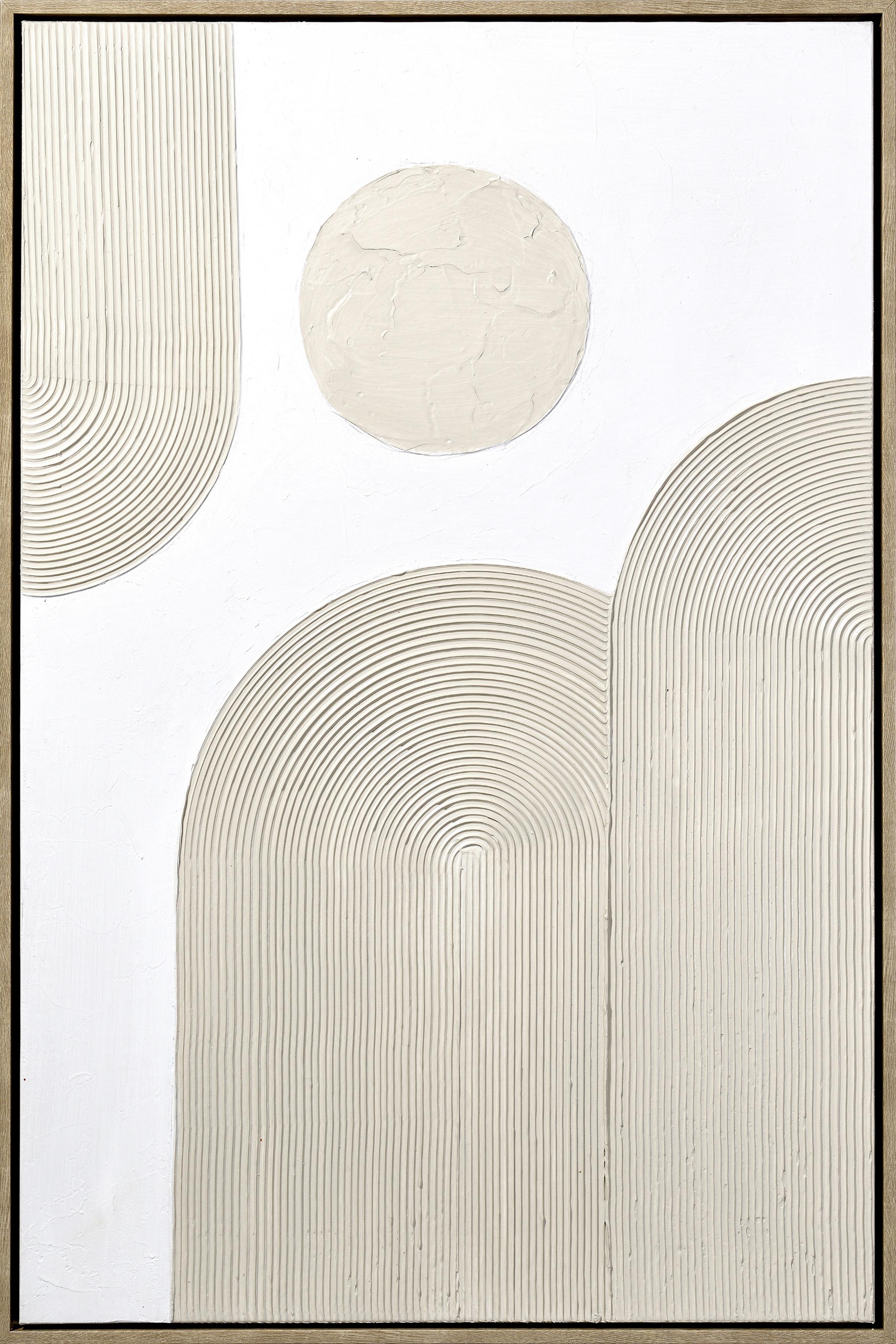 Obraz na plátne Denise, 60/90 cm - biela/prírodná farba, drevo/textil (60/90cm) - Premium Living