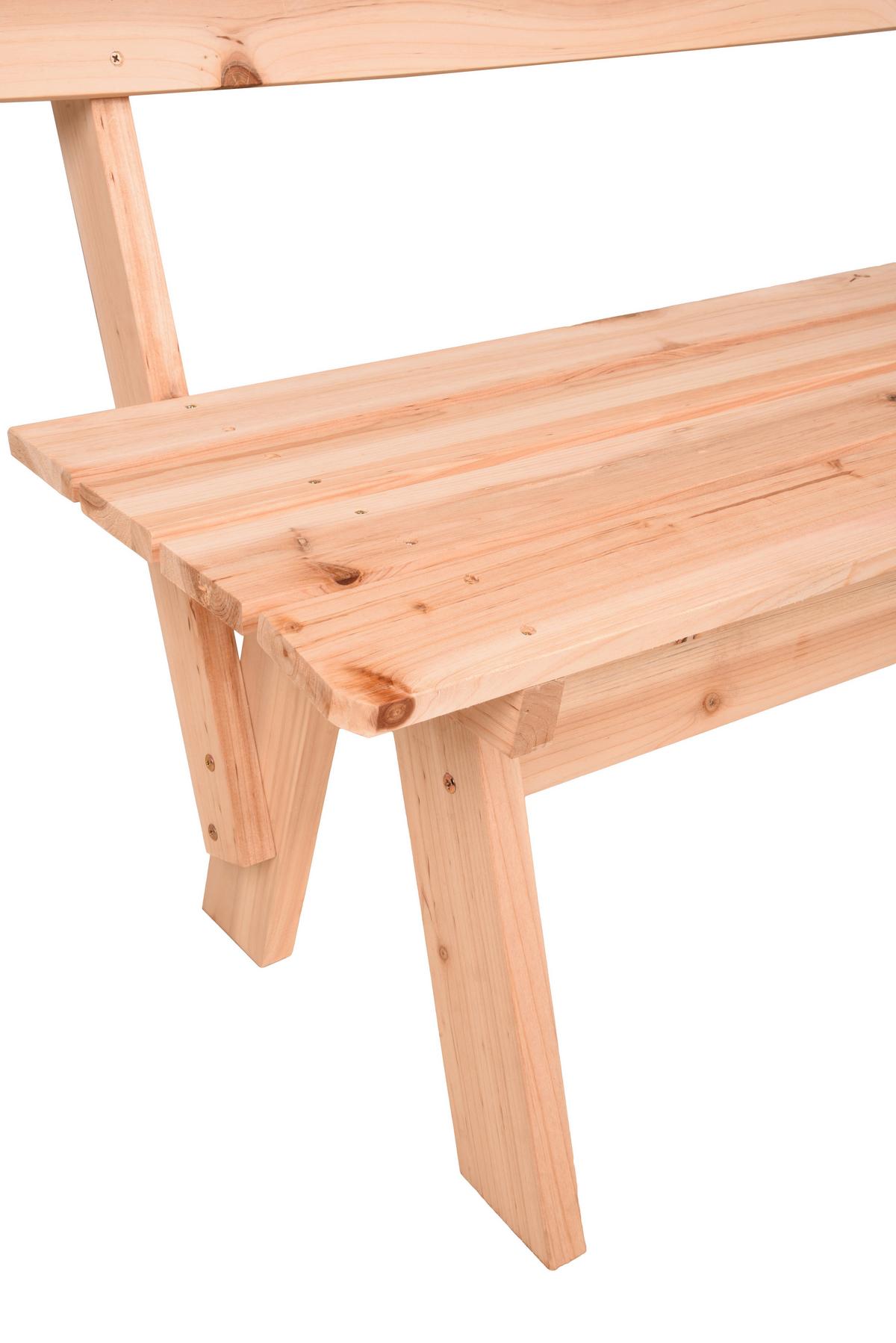 Gartenbank Ragun Natur - Naturfarben, MODERN, Holz (62/82,5/150cm) - Gardenson