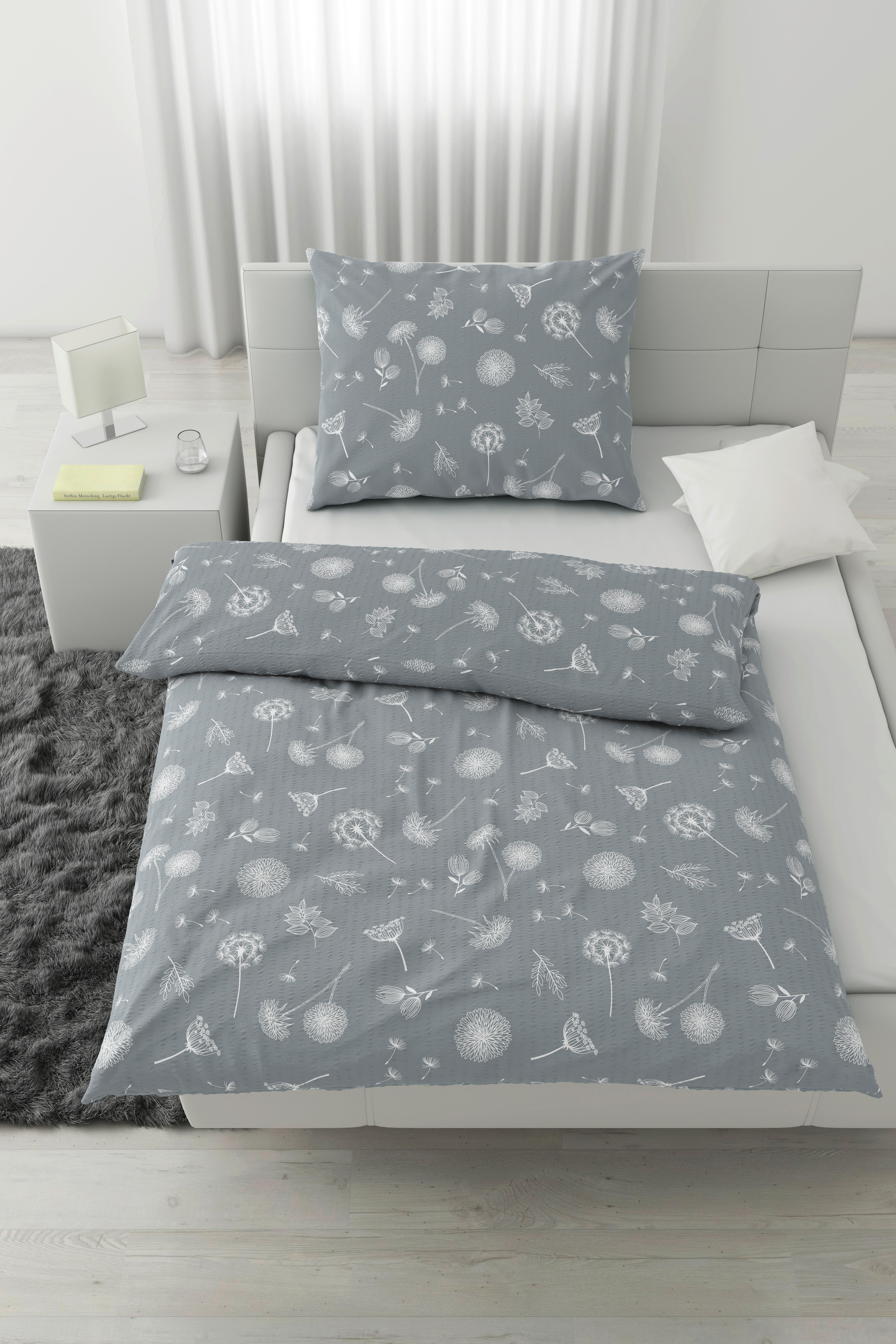 POVLEČENÍ PUSTEBLUME - šedá, Konvenční, textil (140/200cm) - Modern Living