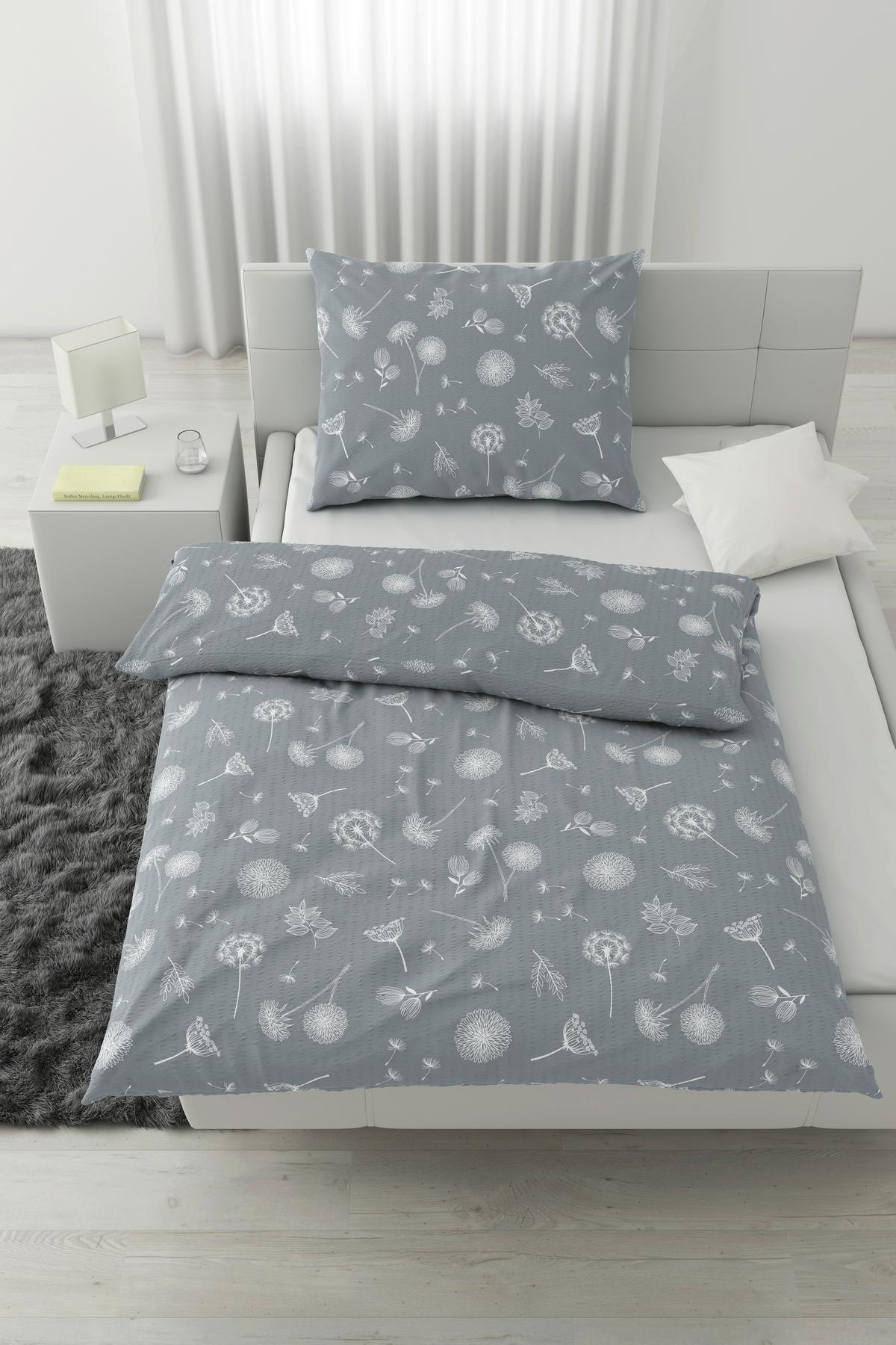 POVLEČENÍ PUSTEBLUME - šedá, Konvenční, textil (140/200cm) - Modern Living