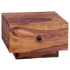 Nachtkästchen Sheesham Massiv H: 25 Cm Mumbai - Sheeshamfarben, MODERN, Holz (40/25/40cm) - MID.YOU