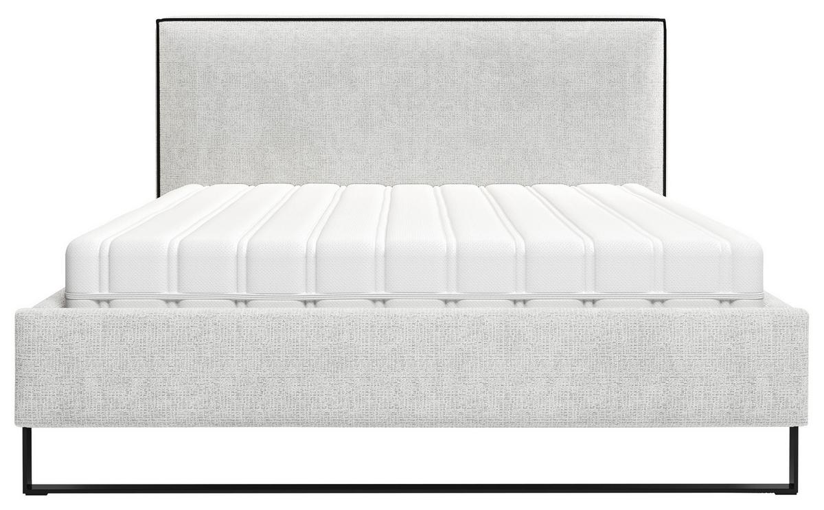 Polsterbett Winter Naturfarben Lf: 180x200 Cm - Schwarz/Naturfarben, MODERN, Holz/Holzwerkstoff (180/200cm) - MID.YOU