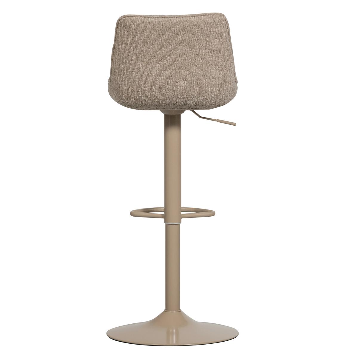 Barhocker Marten Sandfarben B: 45cm - Sandfarben, MODERN, Textil/Metall (45/110/50cm) - Livetastic