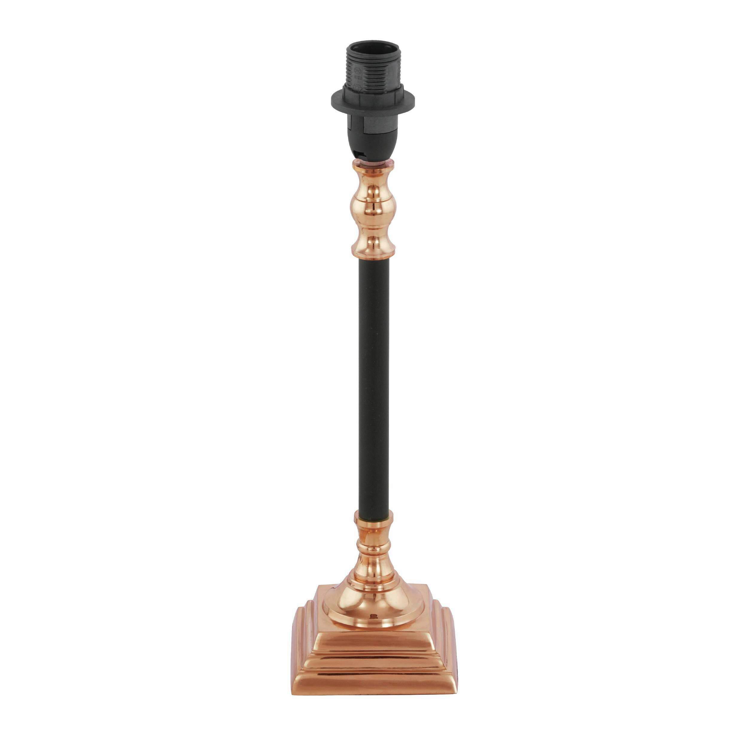 Leuchtenfuß 49626_trungle - Schwarz/Kupferfarben, KONVENTIONELL, Metall (9/9/34cm) - Eglo