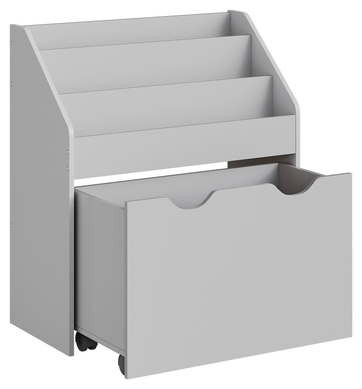 Kinderregal Toy Storage Shelf Grau B: 62,5 cm - Grau, MODERN, Holzwerkstoff (62,5/70/29,5cm) - MID.YOU