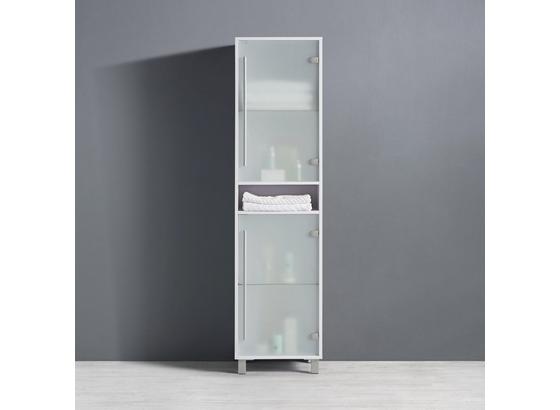 Vysoká Skriňa Basic - biela, Moderný, kov/drevo (44/173/35cm) - Modern Living Vysoká Skriňa Basic - biela, Moderný, kov/drevo (44/173/35cm) - Modern Living