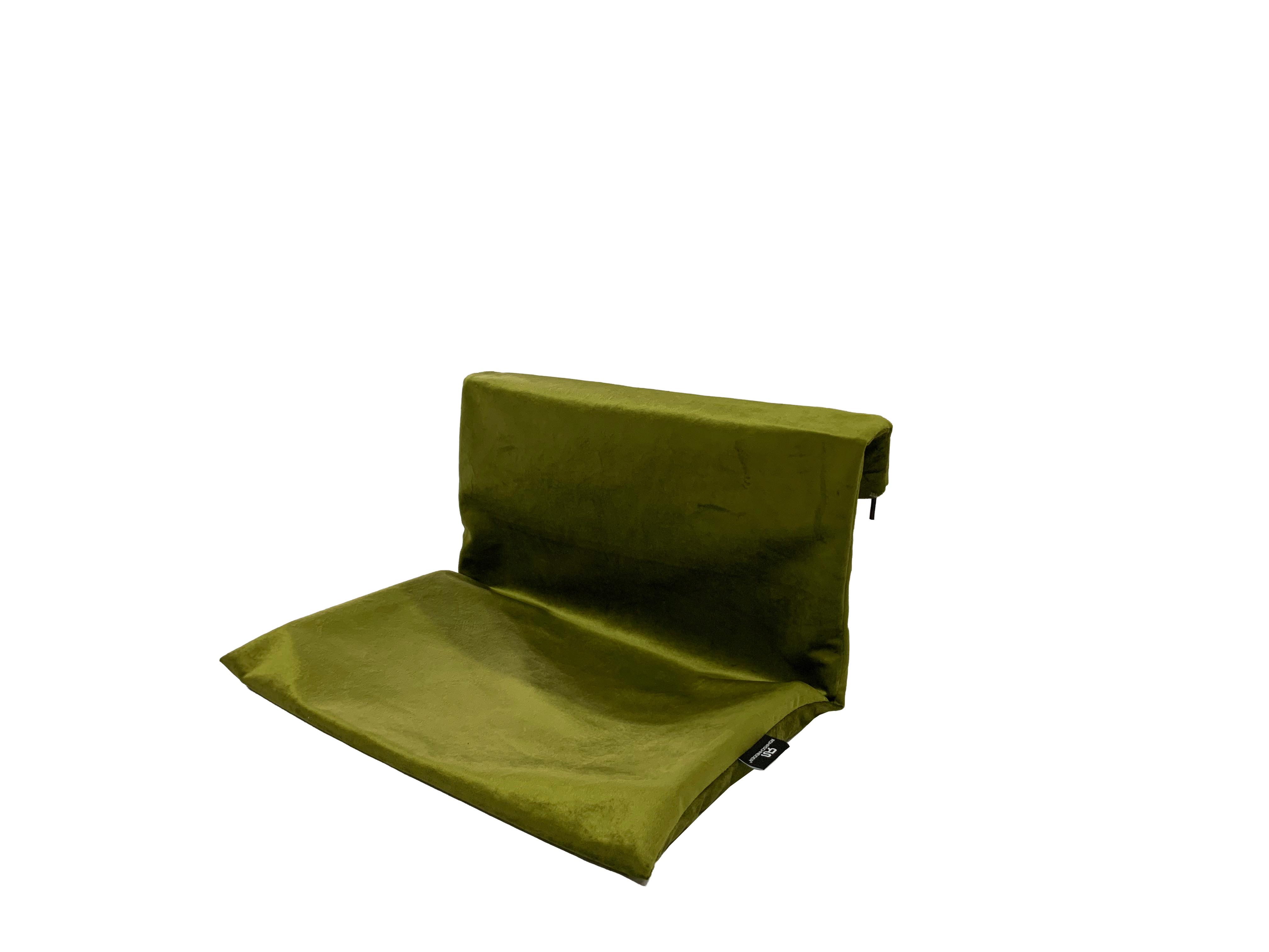 Haustierkissen Bello Olivgrün L: 47 Cm - Olivgrün, Textil/Metall (47/30/30cm)