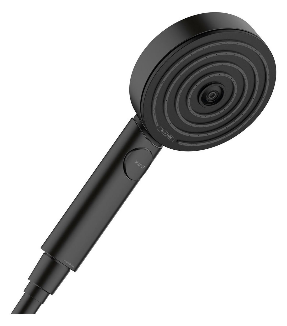 Handbrause Pulsify Schwarz 3-Fach Verstellbar - Schwarz, Basics, Kunststoff (10,5/22,4/3cm) - Hansgrohe