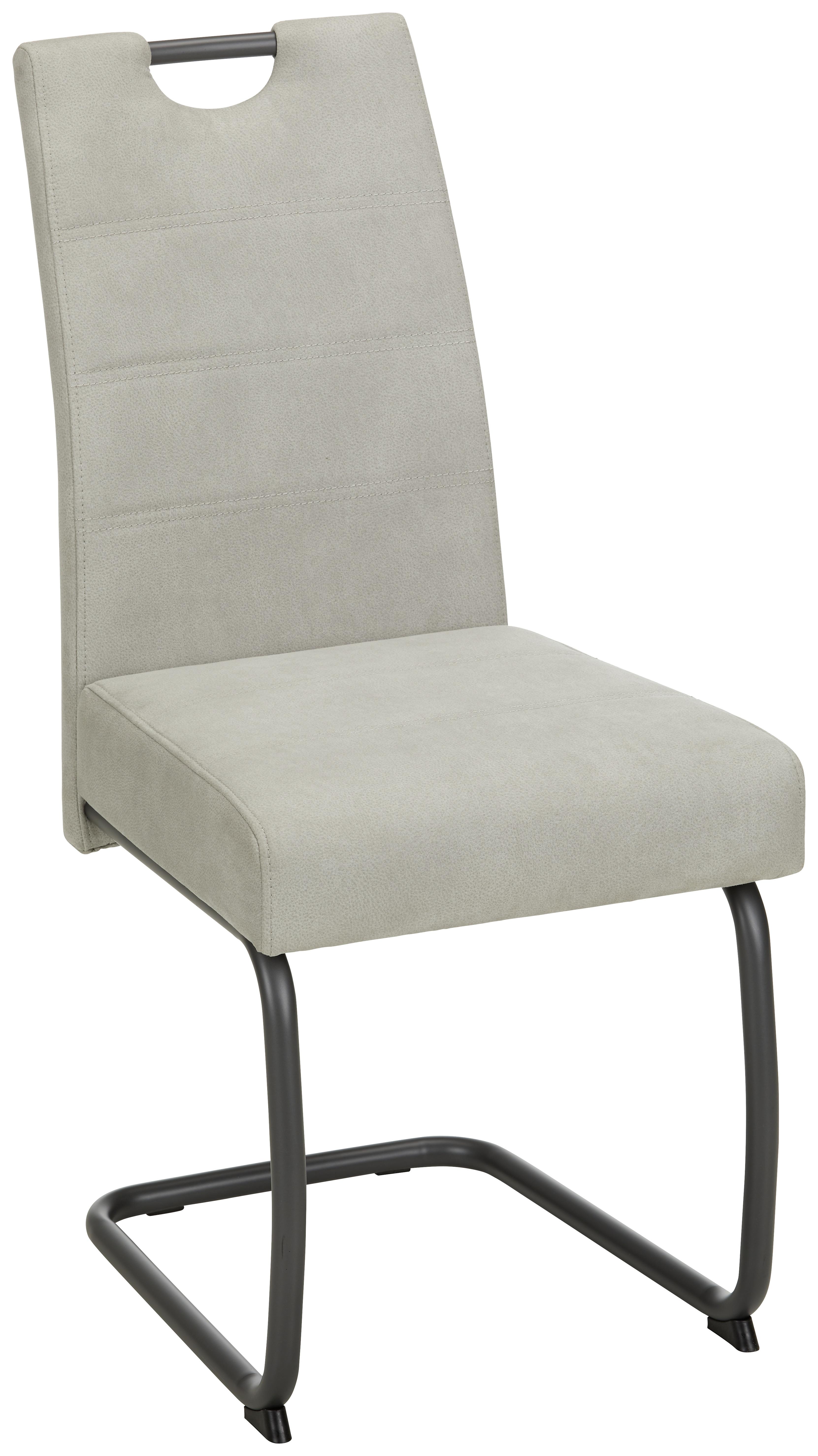 Hojdacia Stolička Flora - sivá/béžová, Moderný, kov/textil (42/97/60cm) - Modern Living