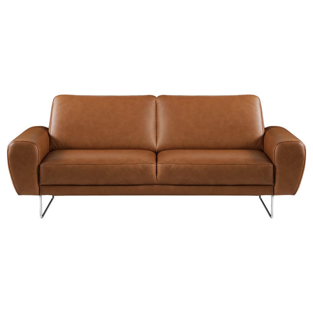 2-Sitzer-Sofa Spring Cognac Chrom B: 177 cm