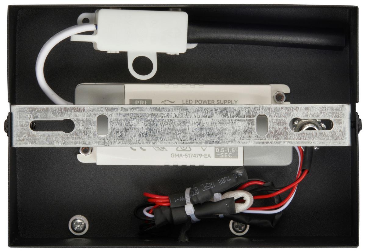 Led-deckenleuchte, 4000k Will - Schwarz, MODERN, Kunststoff/Metall (40/31/7cm)