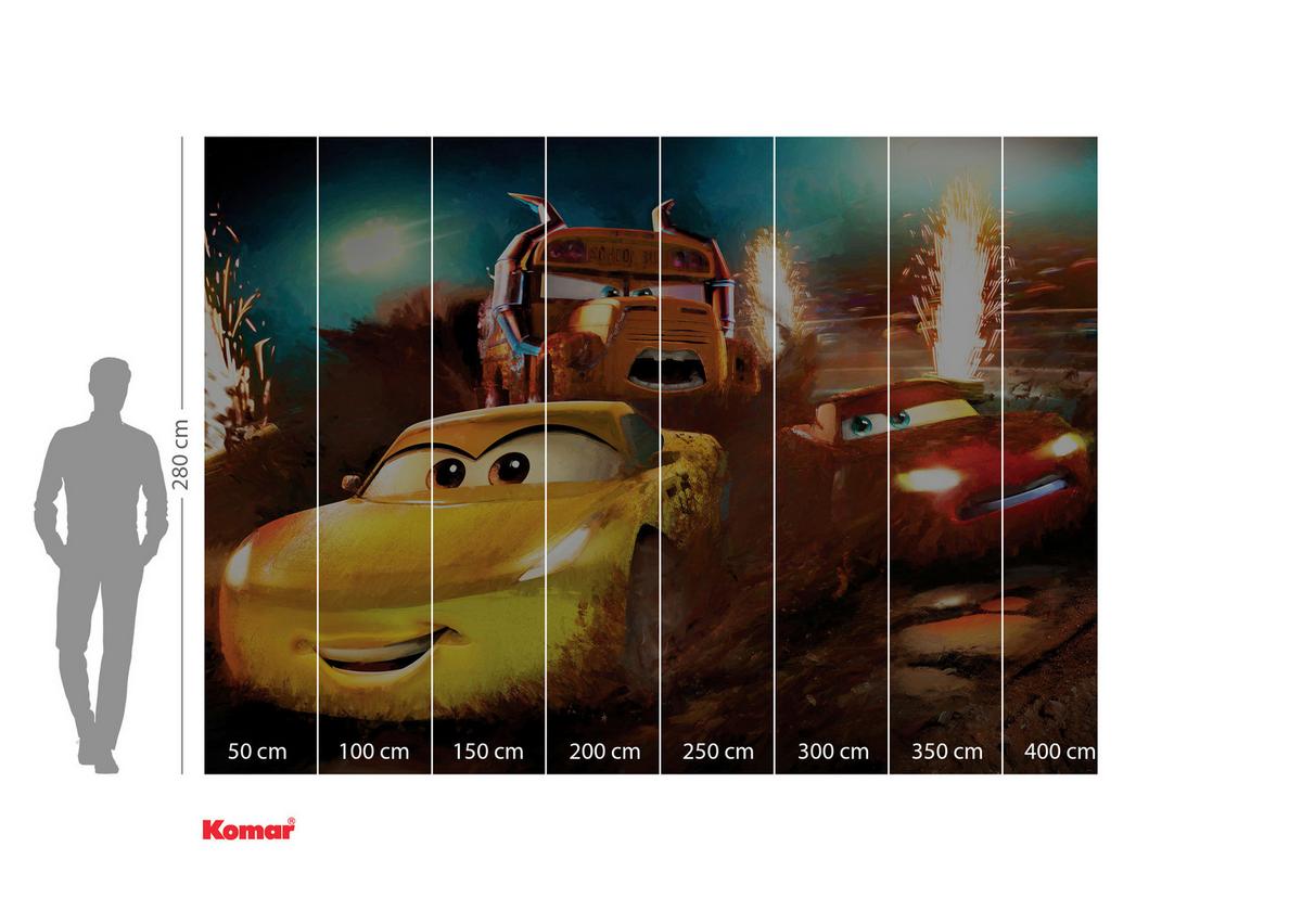 Fototapete Cars Dirt Track - Multicolor, Trend, Papier (350/250cm)
