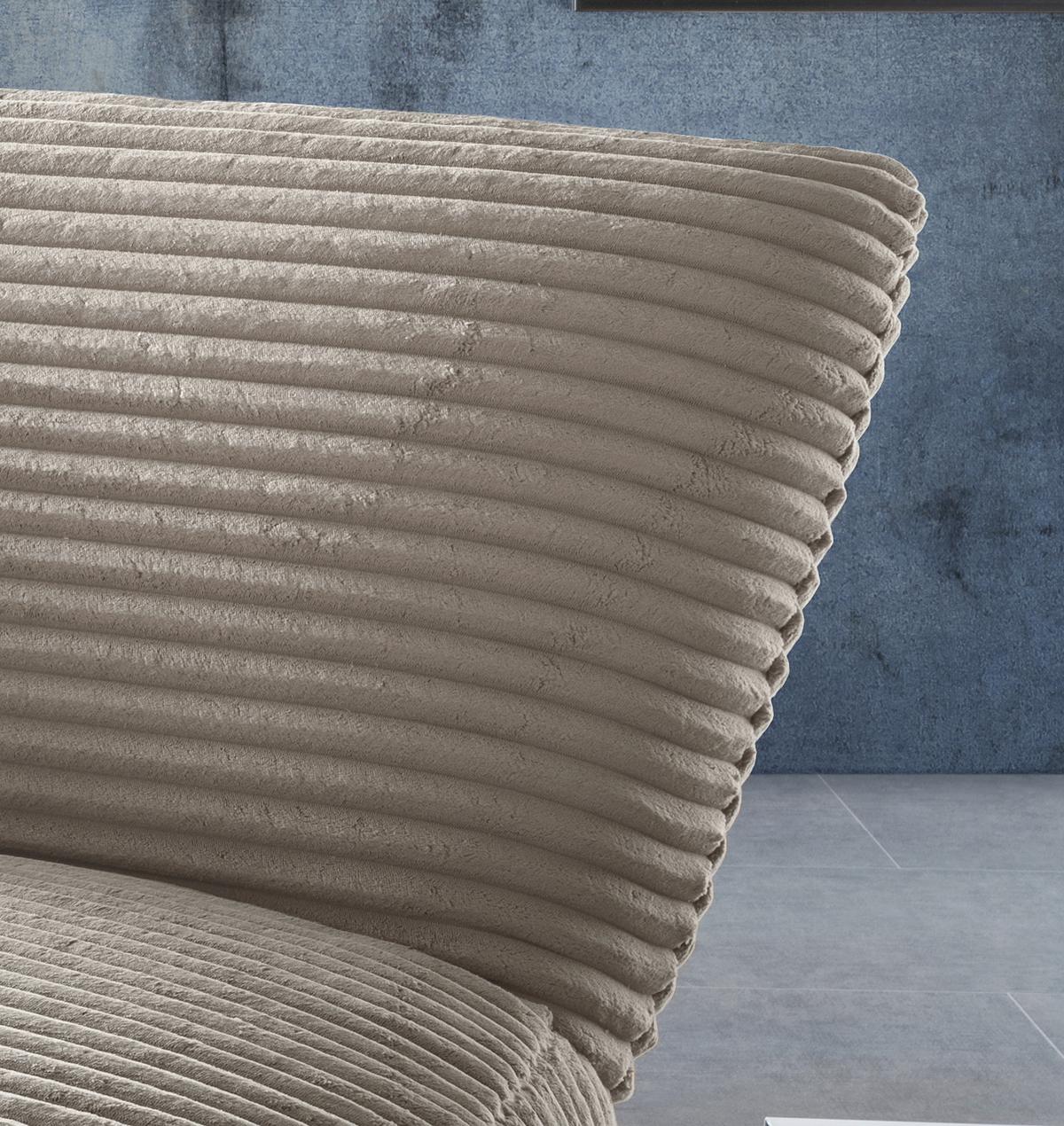 Xxl-sessel Cremallo Cappuccino Wippfunktion, Drehbar, B: 95cm - Schwarz/Cappuccino, Trend, Textil (95/77/94cm) - Livetastic