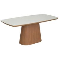 Esstisch Tallinn Naturfarben/Weiß L: 180 cm - Naturfarben/Weiß, MODERN, Keramik/Holzwerkstoff (180/90/76cm) - Livetastic