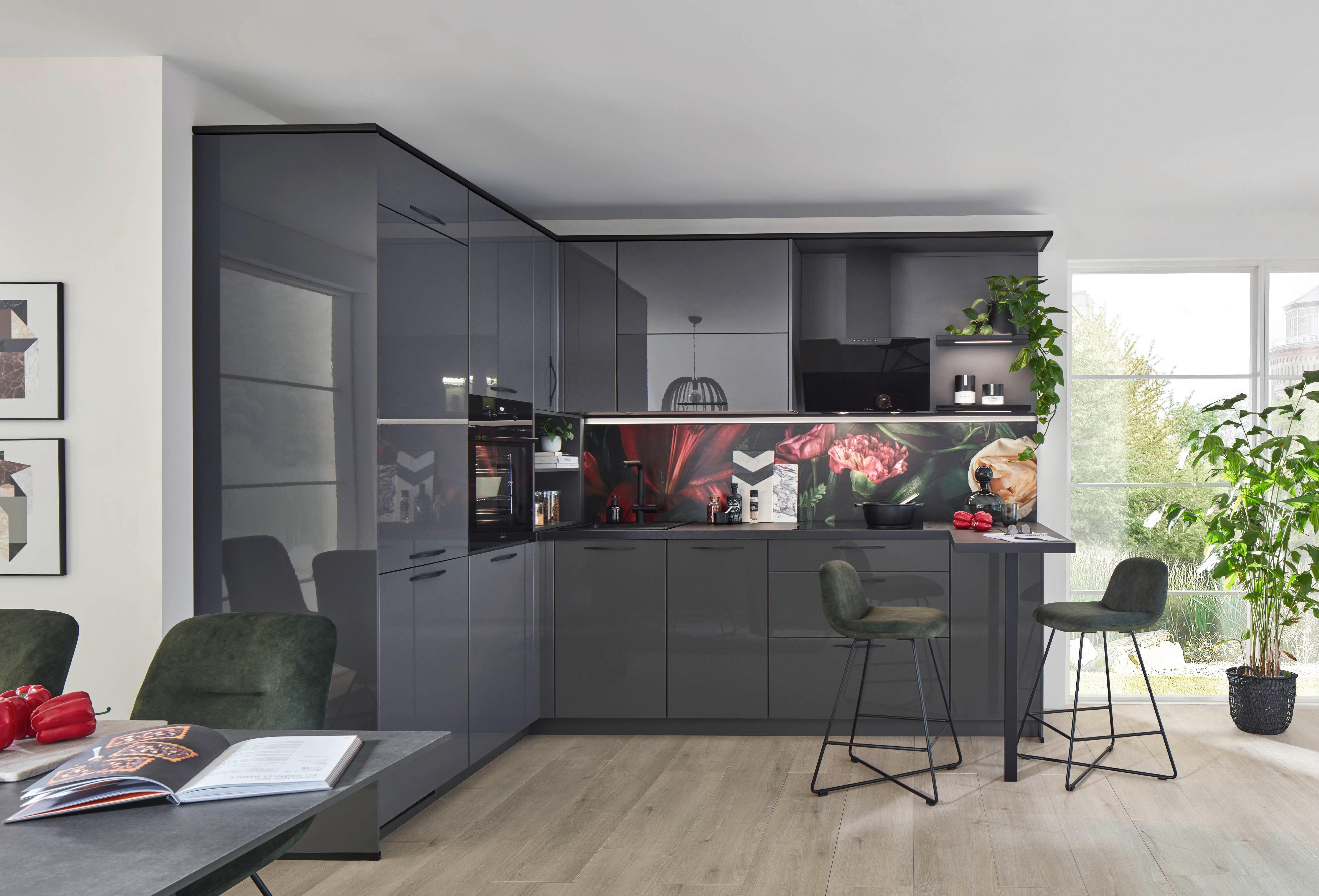 Eckküche Florenz - Basics, Holzwerkstoff (185/286cm) - Vertico