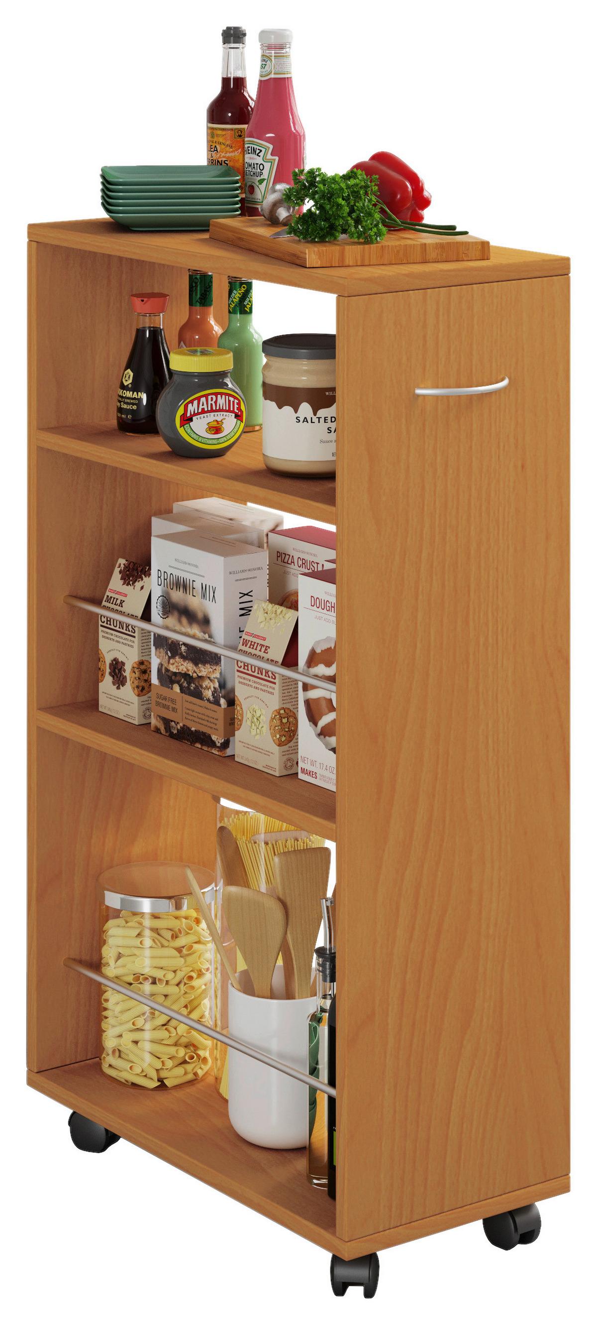 Allzweckwagen Tusal Buchefarben B: 50 Cm - Buchefarben, MODERN, Holzwerkstoff/Kunststoff (25/50/85cm) - MID.YOU