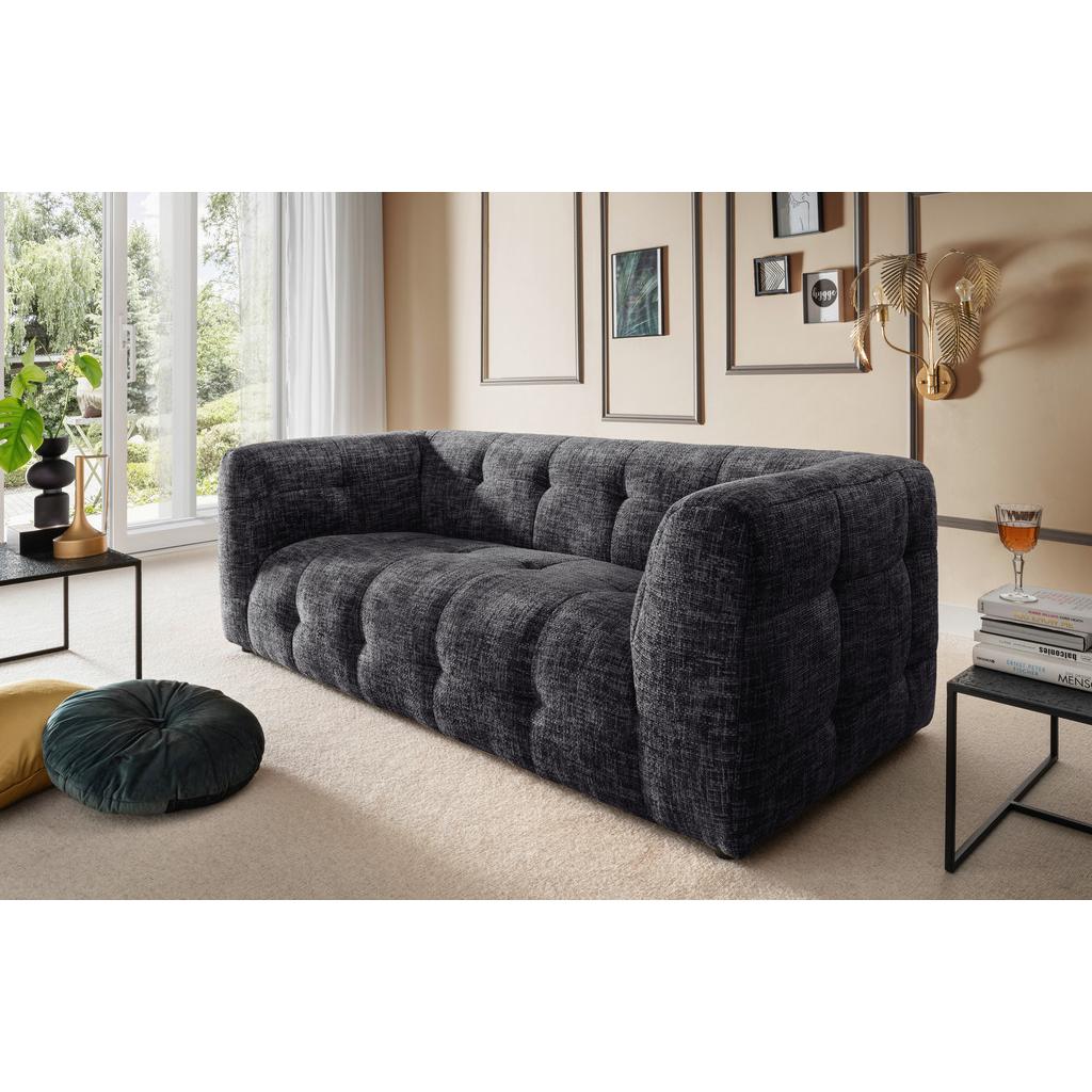 2,5-Sitzer Velice, Schwarz B: 218 cm