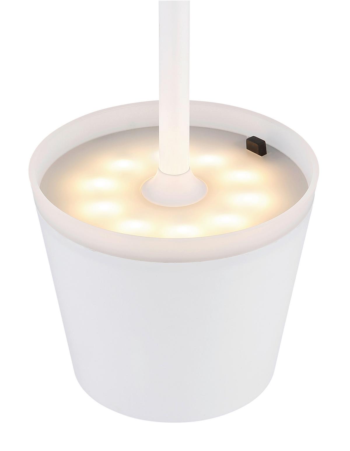 Solarleuchte 36637w - Schwarz/Weiß, Design, Kunststoff/Metall (11/26-41cm) - Globo