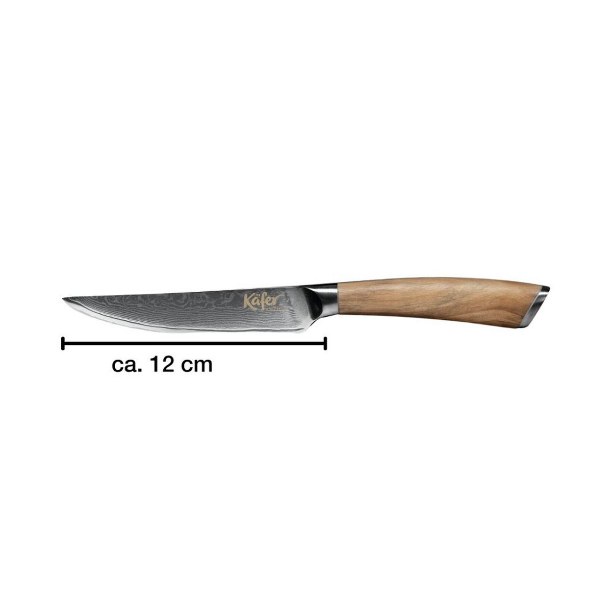 Steakvágó Késkészlet 4212-Ka - nemesacélszínű, Basics, fém (12cm) - Käfer