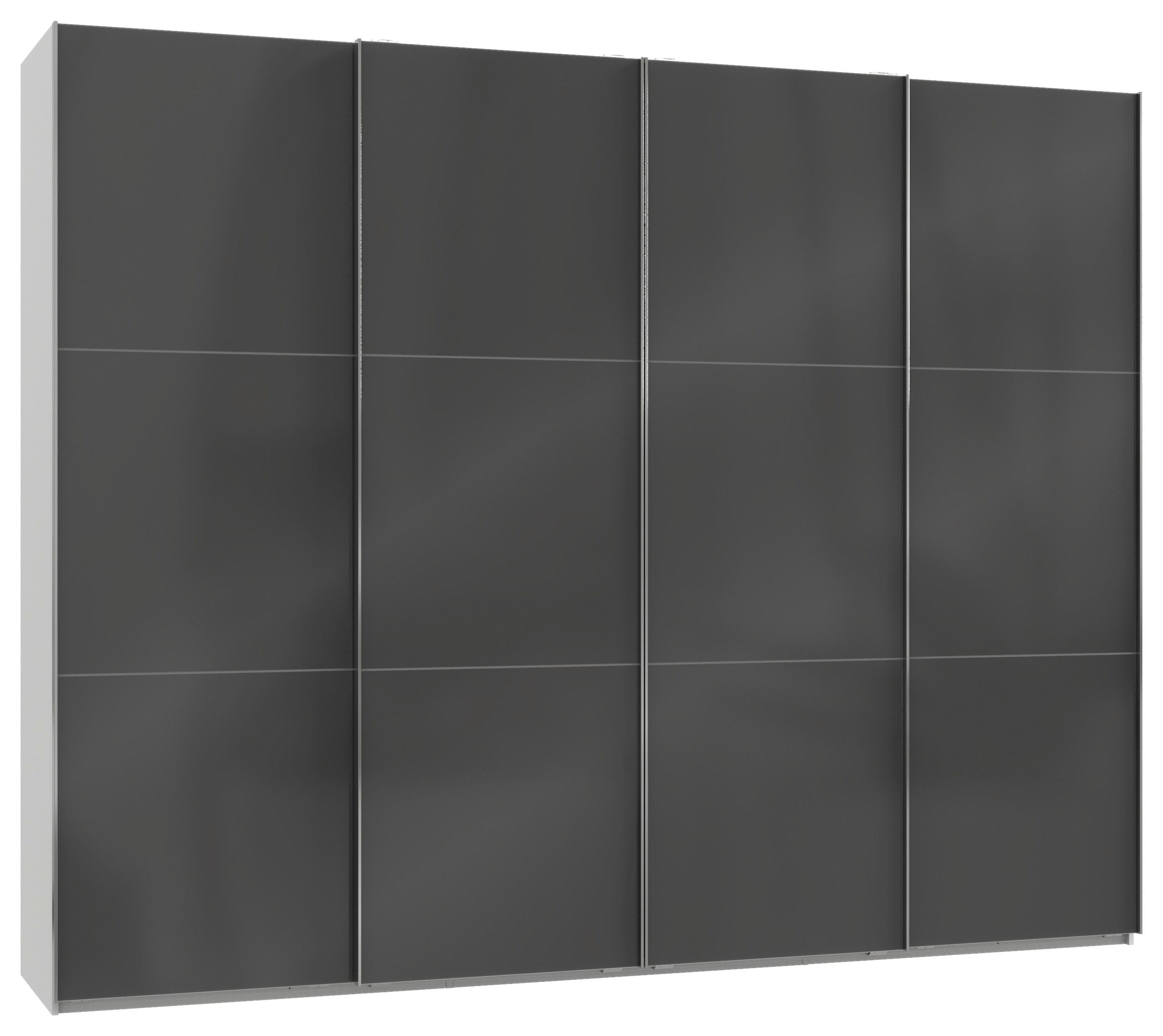 Schwebetürenschrank B: 300 Cm Level 36c Grau/weiß - Weiß/Grau, MODERN, Holzwerkstoff (300/236/65cm) - MID.YOU