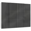 Schwebetürenschrank B: 300 Cm Level 36c Grau/weiß - Weiß/Grau, MODERN, Holzwerkstoff (300/236/65cm) - MID.YOU