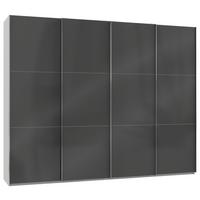 Schwebetürenschrank B: 300 Cm Level 36c Grau/weiß - Weiß/Grau, MODERN, Holzwerkstoff (300/236/65cm) - MID.YOU