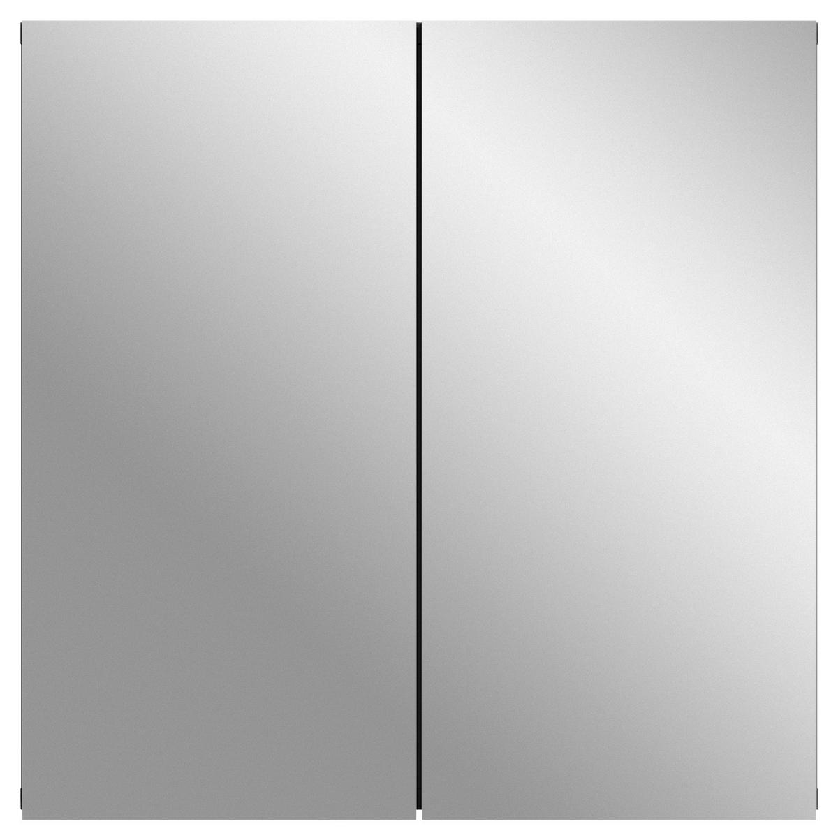 Spiegelschrank Soft 2-Türig B: 60 cm - MODERN, Glas/Holzwerkstoff (60/60/15cm) - MID.YOU