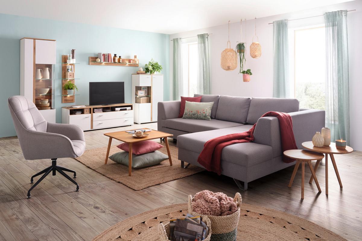 ODKLÁDACÍ STOLEK SIEGEN - přírodní barvy, Konvenční, dřevo (50/45cm) - Zandiara