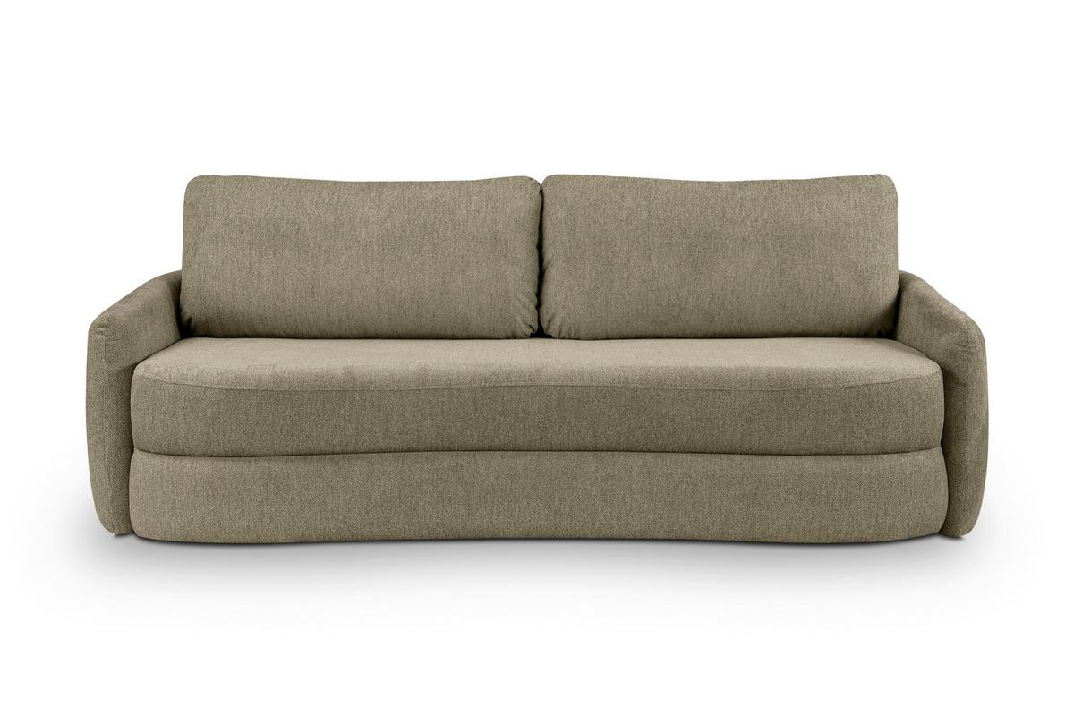 Schlafsofa Diana Grün B: 231cm - Schwarz/Grün, Basics, Holz/Textil (231/93/108cm) - MID.YOU