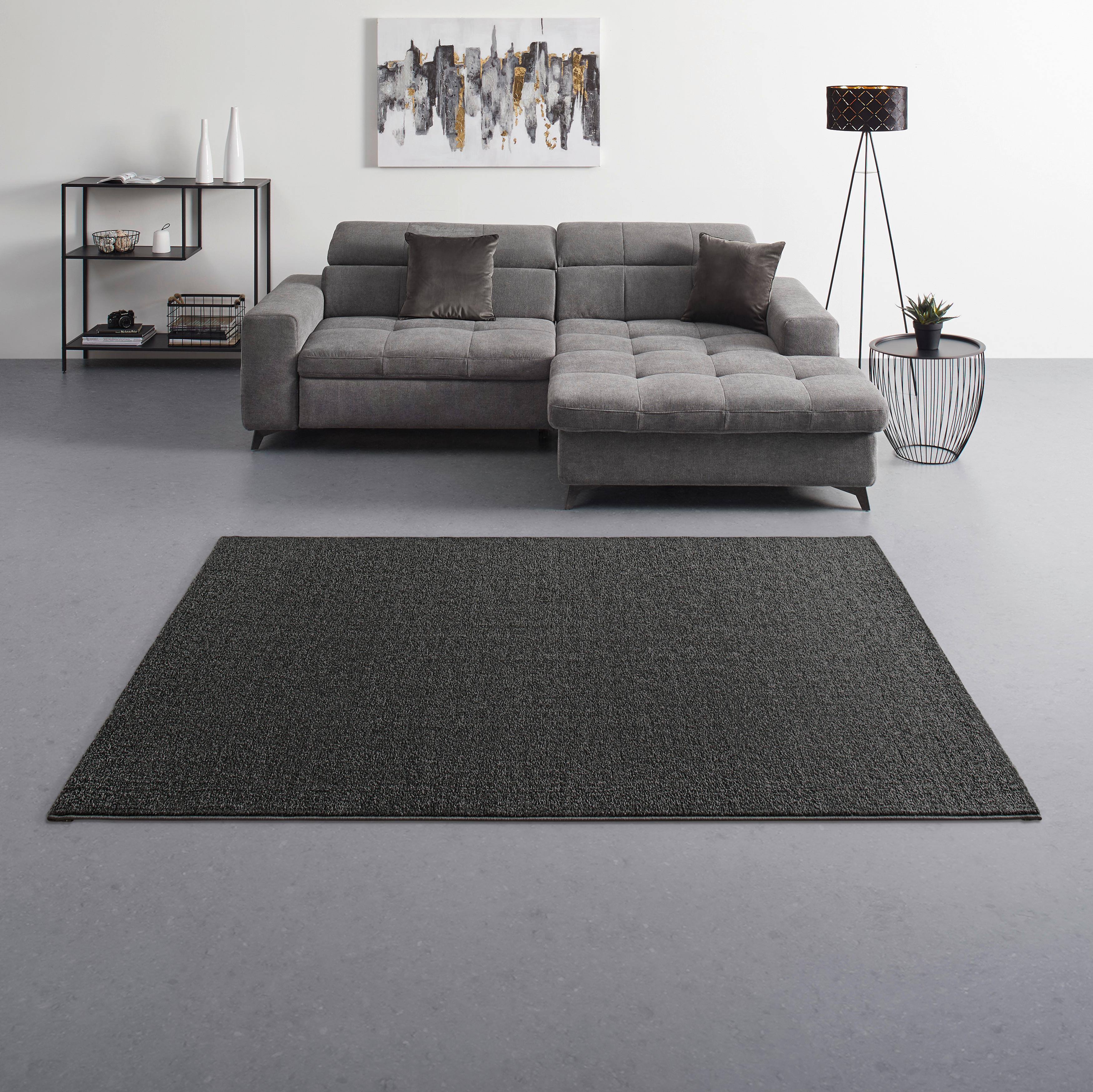 TKANÝ KOBEREC JAN 3 - antracitová, Konventionell, textil (160/230cm) - Mömax