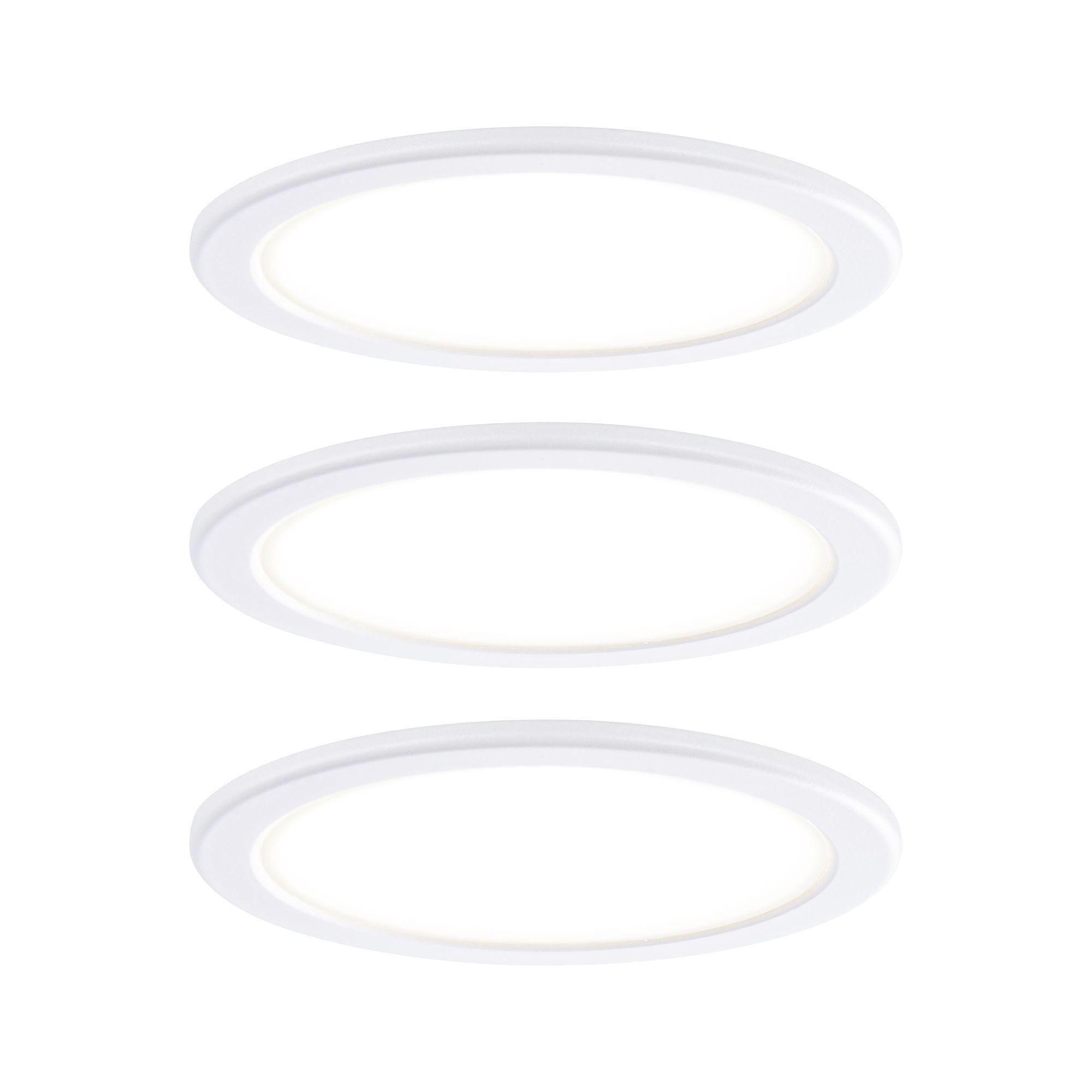 Unterbauleuchte 99989 3er-Set - Weiß, Basics, Kunststoff (6,5/1,7cm) - Paulmann