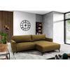 Ecksofa Prince Gelb S: 240x163 cm - Gelb/Schwarz, Design, Textil (240/163cm) - MID.YOU