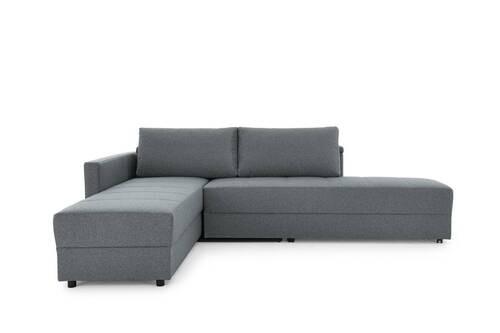 Ecksofa Looks Iii - Dunkelgrau/Schwarz, Design, Textil (287/229cm) - LOOKS by W.Joop