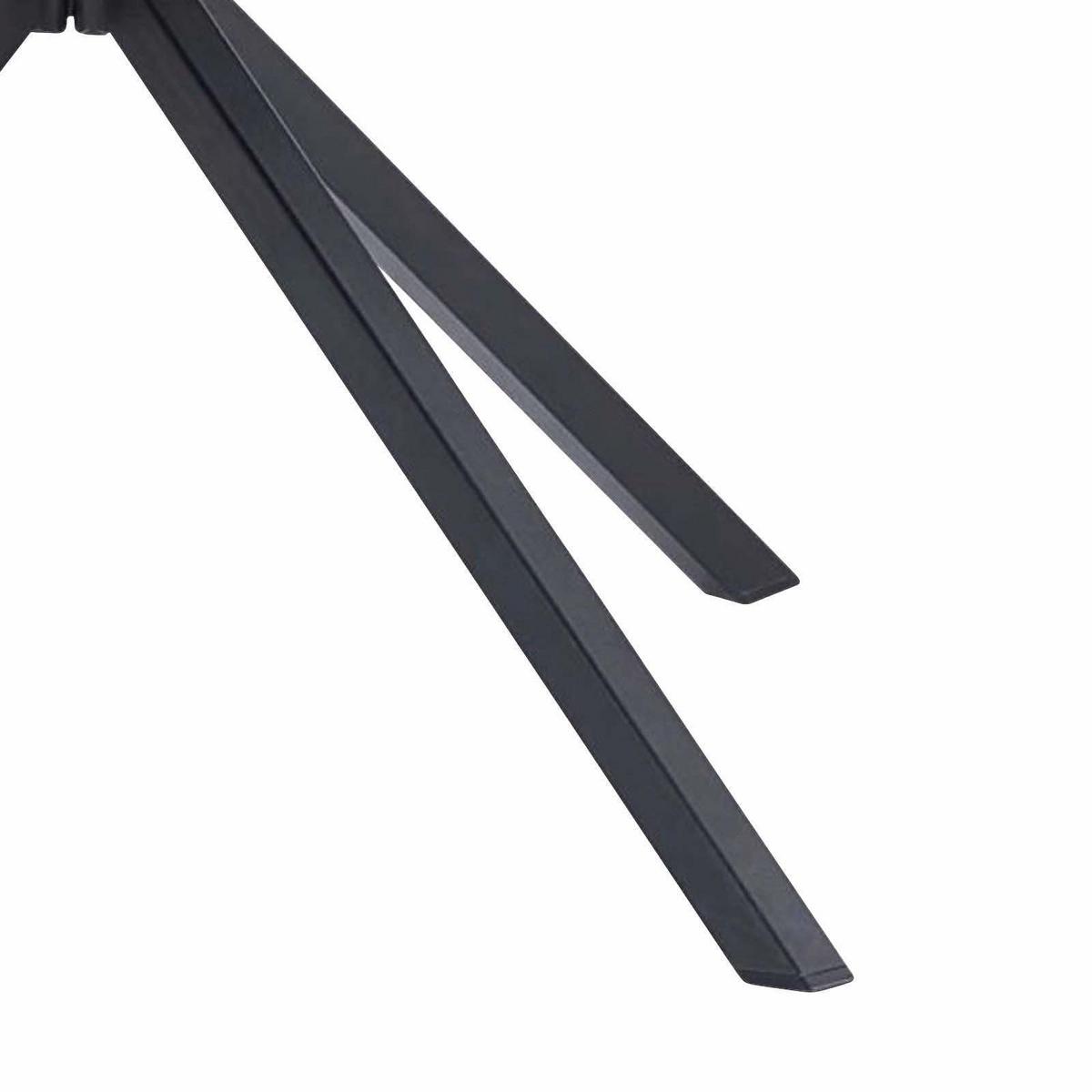 Négylábú Szék Patti - fekete/szürke, Konventionell, textil/fém (56/81/60,5cm)