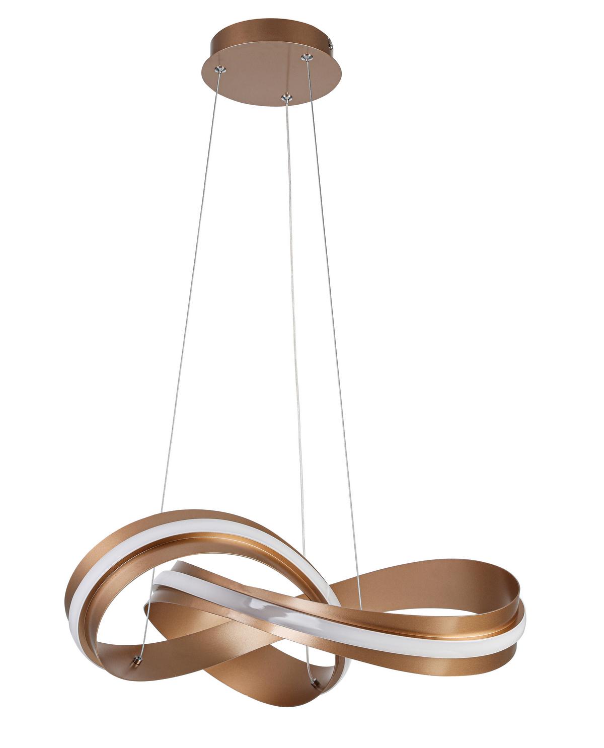 Led-hängeleuchte Josefina - Cappuccino, Kunststoff/Metall (52/120cm) - Luca Bessoni