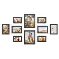 Bilderrahmenset Schwarz B: 32,9 Cm - Schwarz, Basics, Holzwerkstoff/Kunststoff (32,9/11,5/27,3cm)