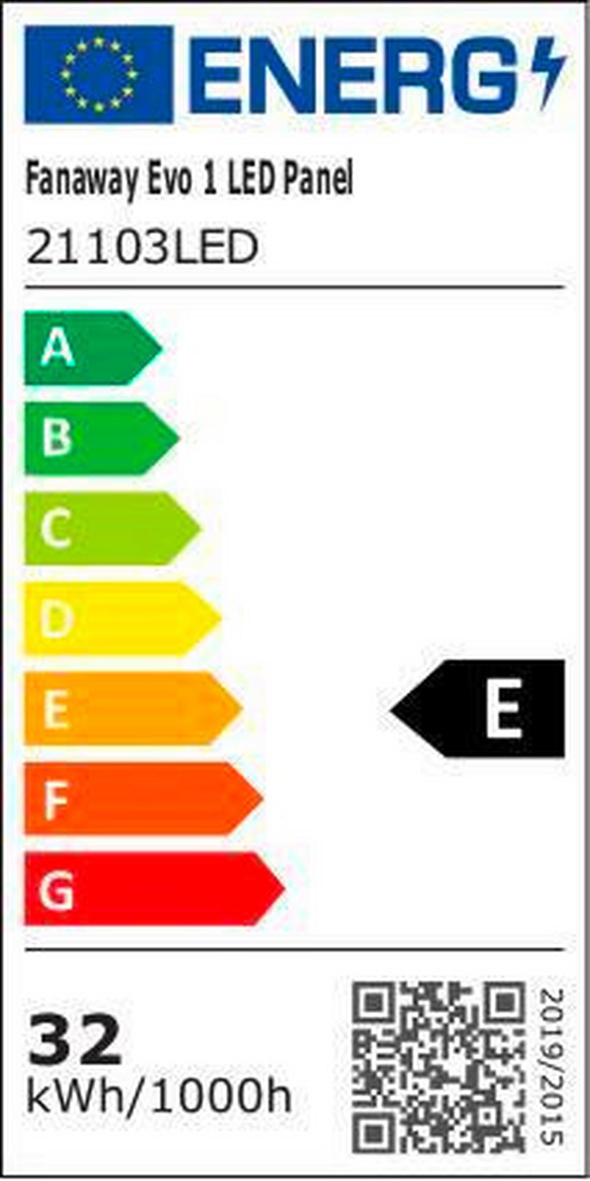 Deckenventilator Fanaway Weiß 4 Kunststoffflügel,led-Leuchte - Klar/Weiß, Basics, Kunststoff/Metall (122/41cm) - P & B