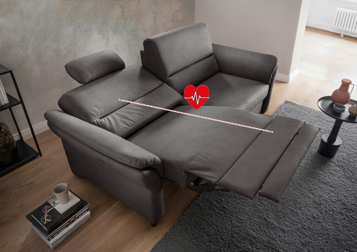3-Sitzer-Sofa Cavoli, Anhrazit B: 192 cm - Anthrazit/Schwarz, MODERN, Textil (192/90/89cm) - Livetastic